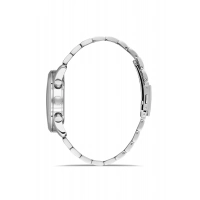 Ferro Gümüş Çelik Kordon Erkek Kol Saati FM11758A-D3 Tüm Fonksiyonları Aktif 3 ATM Su Geçirmez