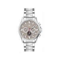 Ferro Gümüş Çelik Kordon Erkek Kol Saati FM11788AWT-A7 Tüm Fonksiyonları Aktif 3 ATM Su Geçirmez