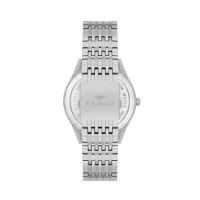 Ferro Gümüş Çelik Kordon Erkek Kol Saati FM31440A-A2 Otomatik Makine 3 ATM Su Geçirmez Hediye Paketli