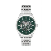 Ferro Gümüş Çelik Kordon Erkek Kol Saati FM31440A-A6 Otomatik Makine 3 ATM Su Geçirmez Hediye Paketli