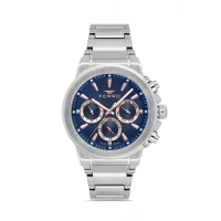 Ferro Gümüş Çelik Kordon Erkek Kol Saati FM40123A-A3 Tüm Fonksiyonlar Aktif 3 ATM Su Geçirmez