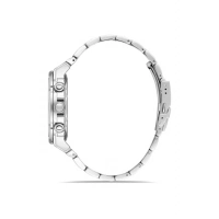 Ferro Gümüş Çelik Kordon Erkek Kol Saati FM40123A-A6 Tüm Fonksiyonlar Aktif 3 ATM Su Geçirmez