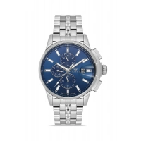 Ferro Gümüş Çelik Kordon Erkek Kol Saati FM40135A-A3 Tüm Fonksiyonlar Aktif 3 ATM Su Geçirmez