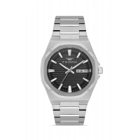 Ferro Gümüş Çelik Kordon Erkek Kol Saati FM40136A-A2 Tüm Fonksiyonlar Aktif 3 ATM Su Geçirmez