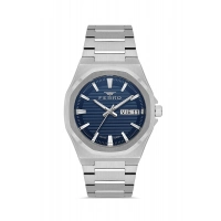 Ferro Gümüş Çelik Kordon Erkek Kol Saati FM40136A-A3 Tüm Fonksiyonlar Aktif 3 ATM Su Geçirmez