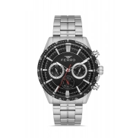 Ferro Gümüş Çelik Kordon Erkek Kol Saati FM40139A-A2 Tüm Fonksiyonlar Aktif 3 ATM Su Geçirmez