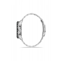 Ferro Gümüş Çelik Kordon Erkek Kol Saati FM40139A-J Tüm Fonksiyonlar Aktif 3 ATM Su Geçirmez