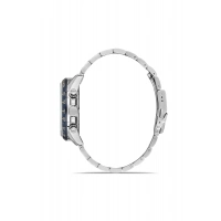 Ferro Gümüş Çelik Kordon Erkek Kol Saati FM40139A-L Tüm Fonksiyonlar Aktif 3 ATM Su Geçirmez