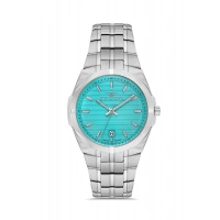 Ferro Gümüş Çelik Kordon Erkek Kol Saati FM40143A-A15 Tüm Fonksiyonlar Aktif 3 ATM Su Geçirmez