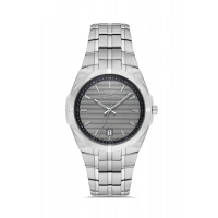 Ferro Gümüş Çelik Kordon Erkek Kol Saati FM40143A-A4 Tüm Fonksiyonlar Aktif 3 ATM Su Geçirmez