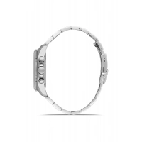 Ferro Gümüş Çelik Kordon Erkek Kol Saati FM40158A-A4 Tüm Fonksiyonlar Aktif 3 ATM Su Geçirmez