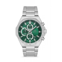 Ferro Gumus Celik Kordon Erkek Kol Saati FM41110A-A6 Tüm Fonksiyonlar Aktif 3 ATM Su Geçirmez