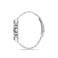 Ferro Gumus Celik Kordon Erkek Kol Saati FM41110A-A6 Tüm Fonksiyonlar Aktif 3 ATM Su Geçirmez