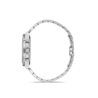 Ferro Gümüş Çelik Kordon Erkek Kol Saati FM43002A-A3 Tüm Fonksiyonlar Aktif 3 ATM Su Geçirmez