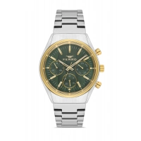 Ferro Gümüş Çelik Kordon Erkek Kol Saati FM43011A-D6 Tüm Fonksiyonlar Aktif 3 ATM Su Geçirmez