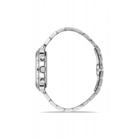 Ferro Gümüş Çelik Kordon Erkek Kol Saati FM43022A-A15 Tüm Fonksiyonlar Aktif 3ATM Su Geçirmez