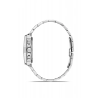 Ferro Gümüş Çelik Kordon Erkek Kol Saati FM43023AWT-A6 Tüm Fonksiyonlar Aktif 3ATM Su Geçirmez