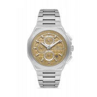 Ferro Gümüş Çelik Kordon Erkek Kol Saati FM43024A-A7 Tüm Fonksiyonlar Aktif 3ATM Su Geçirmez