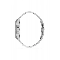 Ferro Gümüş Çelik Kordon Erkek Kol Saati FM43025A-A2 Tüm Fonksiyonlar Aktif 3ATM Su Geçirmez