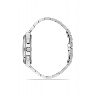 Ferro Gümüş Çelik Kordon Erkek Kol Saati FM43027A-A15 Tüm Fonksiyonlar Aktif 3ATM Su Geçirmez