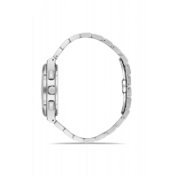 Ferro Gümüş Çelik Kordon Erkek Kol Saati FM43027A-A2 Tüm Fonksiyonlar Aktif 3ATM Su Geçirmez