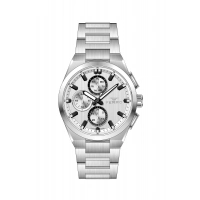 Ferro Gümüş Çelik Kordon Erkek Kol Saati FM43037A-A Tüm Fonksiyonlar Aktif 3ATM Su Geçirmez