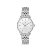 Ferro Gümüş Çelik Kordon Kadın Kol Saati FL21544AWT-A 3ATM Su Geçirmez 2 Yıl Garantili HediyePaketli