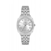 Ferro Gümüş Çelik Kordon Kadın Kol Saati FL21625AWT-A 3ATM Su Geçirmez 2 Yıl Garantili HediyePaketli