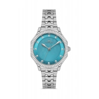 Ferro Gümüş Çelik Kordon Kadın kol Saati FL21632AWT-B2 3ATM Su Geçirmez 2 Yıl Garantili HediyePaket