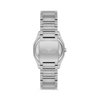 Ferro Gümüş Çelik Kordon Kadın Kol Saati FL40128A-A3 3ATM Su Geçirmez 2 Yıl Garantili HediyePaketli