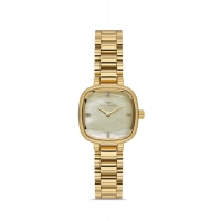 Ferro Sarı Çelik Kordon Kadın Kol Saati FL43028A-B4 3ATM Su Geçirmez 2 Yıl Garantili HediyePaketli