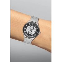 Ferro Gümüş Hasır Kordon Erkek Kol Saati F11090C-J2