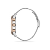 Ferro Gümüş Hasır Kordon Erkek Kol Saati FM11039C-E3 Fonksiyonları Aktif 3ATM SuGeçirmez HediyePaket