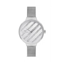 Ferro Silver Mesh Strap Womens Wristwatch F21153C-A