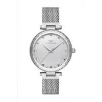 Ferro Silver Mesh Strap Womens Wristwatch F21926C-A