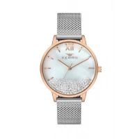 Ferro Silver Mesh Strap Womens Wristwatch F21934C-E