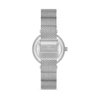 Ferro Gümüş Hasır Kordon Kadın Kol Saati FL21297C-A 3ATM Su Geçirmez 2 Yıl Garantili HediyePaketli