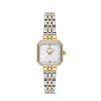 Ferro Gümüş ve Sarı Çelik Kordon Kadın Kol Saati FL21384A-D 3ATM Su Geçirmez 2 Yıl Garantili