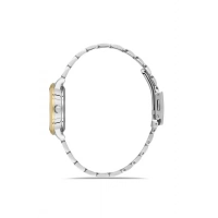 Ferro Gümüş ve Sarı Çelik Kordon Kadın Kol Saati FL21480AWT-D6 3ATM Su Geçirmez 2 Yıl Garantili