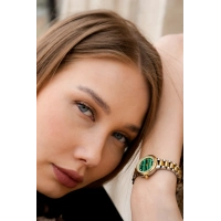 Ferro Gümüş ve Sarı Çelik Kordon Kadın Kol Saati FL21493A-D6 3ATM Su Geçirmez 2 Yıl Garantili