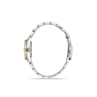 Ferro Gümüş ve Sarı Çelik Kordon Kadın Kol Saati FL21519A-D6 3 ATM Su Geçirmez 2 Yıl Garantili