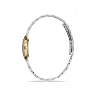 Ferro Gümüş ve Sarı Çelik Kordon Kadın Kol Saati FL21608AWT-D 3ATM Su Geçirmez 2 Yıl Garantili