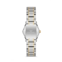 Ferro Gümüş ve Sarı Çelik Kordon Kadın Kol Saati FL40129A-D