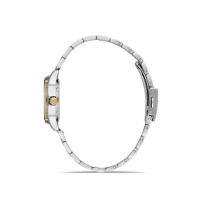 Ferro Gümüş ve Sarı Çelik Kordon Kadın Kol Saati FL40129A-D6 3ATM Su Geçirmez 2 Yıl Garantili