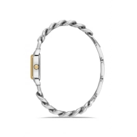 Ferro Gümüş ve Sarı Çelik Kordon Kadın Kol Saati FL40132A-D6 3ATM Su Geçirmez 2 Yıl Garantili