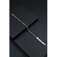 Ferro Gümüş ve Siyah Çelik Erkek Takı FRJ10041-J