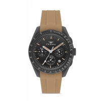 Ferro Kahverengi Silikon Kordon Kol Saati FM11401D-X Fonksiyonları Aktif 3ATM Su Geçirmez