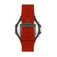 Ferro Kırmızı Silikon Kordon Erkek Kol Saati FM31348D-ZK Tüm Fonksiyonları Aktif 3 ATM Su Geçirmez