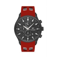Ferro Claret Red Silicone Band Mens Wristwatch FM31354D-ZF2