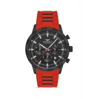 Ferro Claret Red Silicone Band Mens Wristwatch FM31360D-ZK